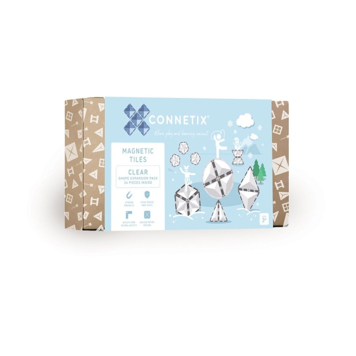 Connetix Clear Shape Expansion Pack 24 delar - (CT-C-00024-SH) i gruppen LEKSAKER, BARN- & BABYPRODUKTER / Leksaker / Lekset hos TP E-commerce Nordic AB (D24236)