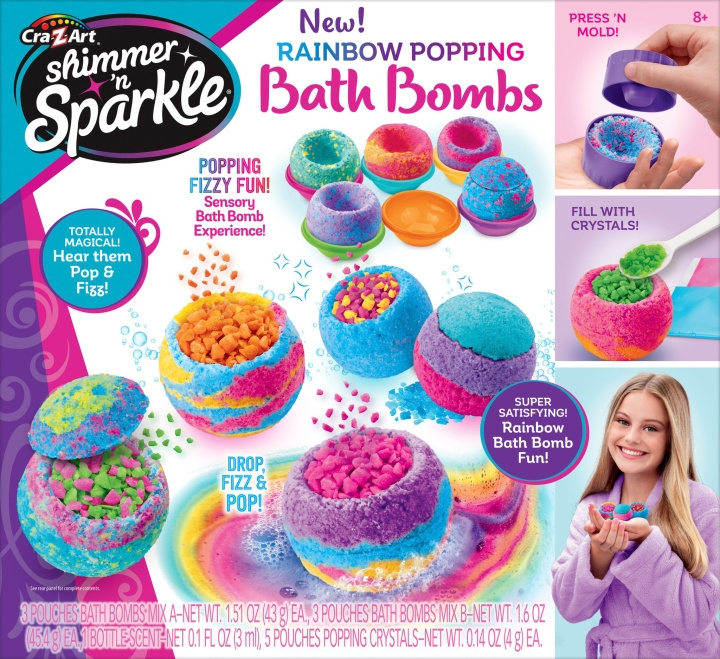 Shimmer n Sparkle REGNBÅGSFÄRGADE POPPANDE BADBOMBER (17345) i gruppen LEKSAKER, BARN- & BABYPRODUKTER / Babysaker / Bad hos TP E-commerce Nordic AB (D24240)