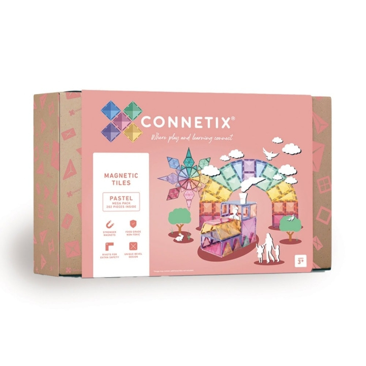Connetix Pastel Mega Pack 202 Pieces - (CT-P-00202-ME) i gruppen LEKSAKER, BARN- & BABYPRODUKTER / Leksaker / Lekset hos TP E-commerce Nordic AB (D24248)