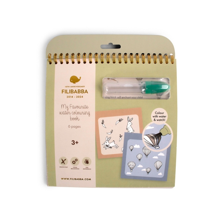 Filibabba Min favoritbok för vattenfärgning - (FI-03303) i gruppen LEKSAKER, BARN- & BABYPRODUKTER / Leksaker / Pyssel hos TP E-commerce Nordic AB (D24265)