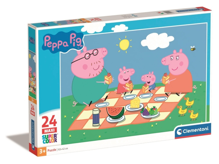 Clementoni Pussel Maxi, Peppa Pig, 24 delar - (I-24028) i gruppen LEKSAKER, BARN- & BABYPRODUKTER / Leksaker / Barnpussel hos TP E-commerce Nordic AB (D24349)