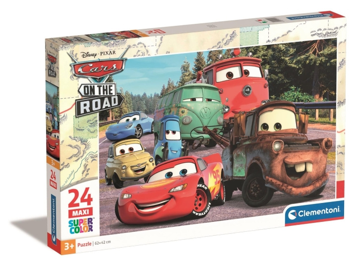 Clementoni Pussel Maxi, Disney Cars on the Road - (I-24239) i gruppen LEKSAKER, BARN- & BABYPRODUKTER / Leksaker / Barnpussel hos TP E-commerce Nordic AB (D24350)