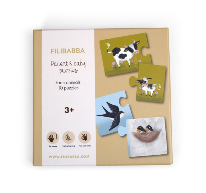 Filibabba Pussel för föräldrar och barn - Bondgårdsdjur - (FI-02767) i gruppen LEKSAKER, BARN- & BABYPRODUKTER / Leksaker / Barnpussel hos TP E-commerce Nordic AB (D24354)