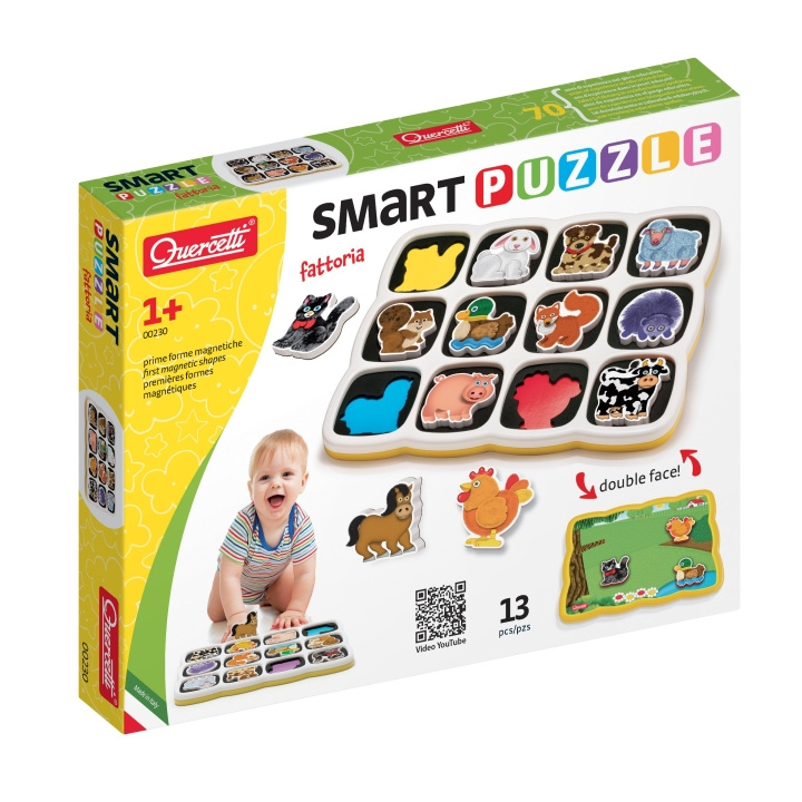 Quercetti Smart pusselgård - (QU-0230) i gruppen LEKSAKER, BARN- & BABYPRODUKTER / Leksaker / Barnpussel hos TP E-commerce Nordic AB (D24357)