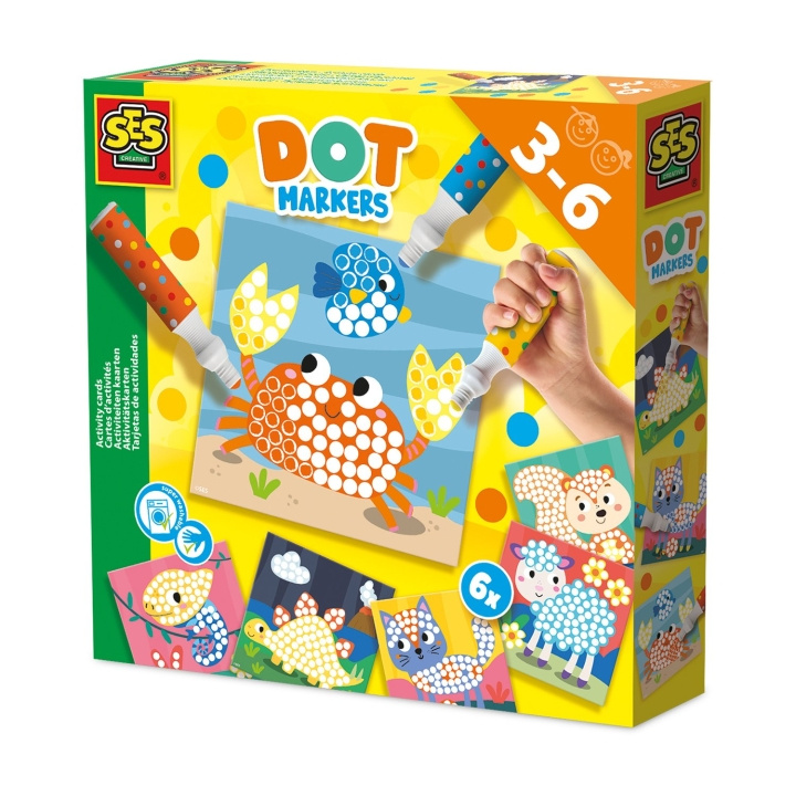 SES Creative Dot Markers - 3 Colours XXL - (S14602) i gruppen LEKSAKER, BARN- & BABYPRODUKTER / Leksaker / Pyssel hos TP E-commerce Nordic AB (D24393)