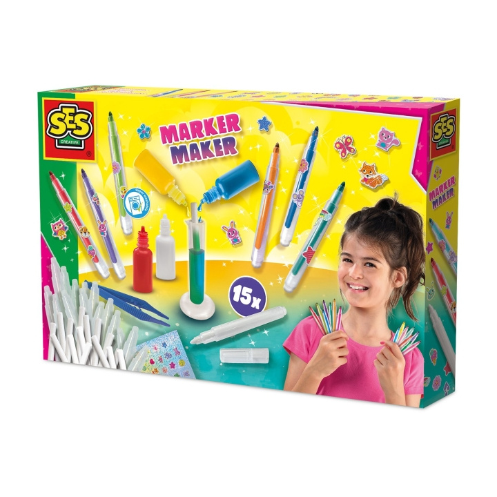 SES Creative Marker Maker 15 färger - (S14722) i gruppen LEKSAKER, BARN- & BABYPRODUKTER / Leksaker / Pyssel hos TP E-commerce Nordic AB (D24403)
