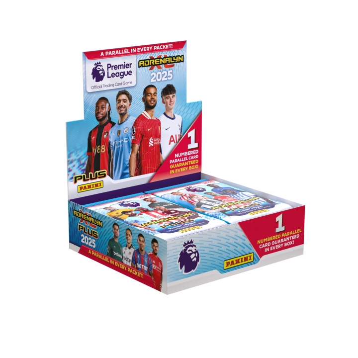 Panini Adrenalyn XL: Premier League 24/25 PLUS Boosterbox (24 st) (PAN2434) i gruppen SPORT, FRITID & HOBBY / Roliga prylar / Samlarobjekt hos TP E-commerce Nordic AB (D24482)