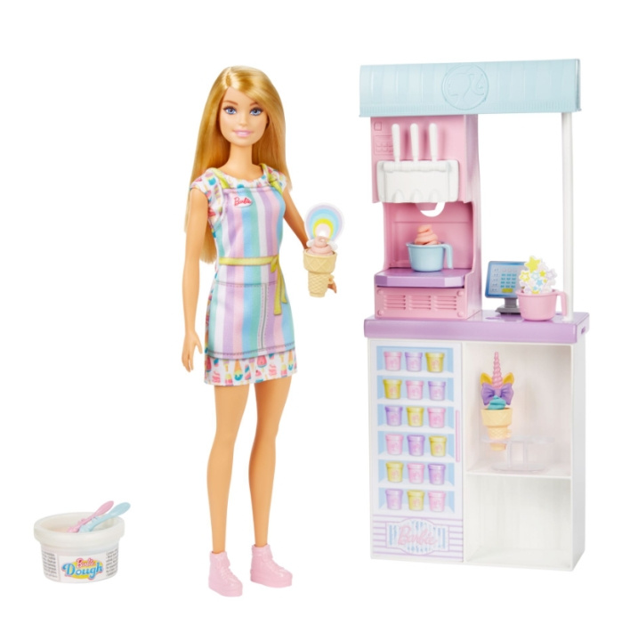Barbie Glassbutikens innehavare - lekset (HCN46) i gruppen LEKSAKER, BARN- & BABYPRODUKTER / Leksaker / Lekset hos TP E-commerce Nordic AB (D24495)