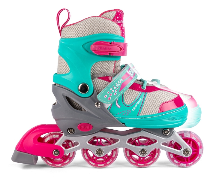 California Inliners w/light Size 31-34 - Green (24938) | LEKSAKER, BARN- & BABYPRODUKTER - Uteleksaker - Sport & Spel | GameStuff