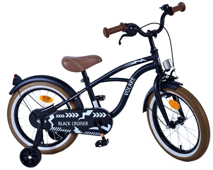 Volare Children\'s Bicycle 16 - Black Cruiser (21602-SACB) i gruppen LEKSAKER, BARN- & BABYPRODUKTER / Uteleksaker / Cyklar & Sparkcyklar hos TP E-commerce Nordic AB (D24546)