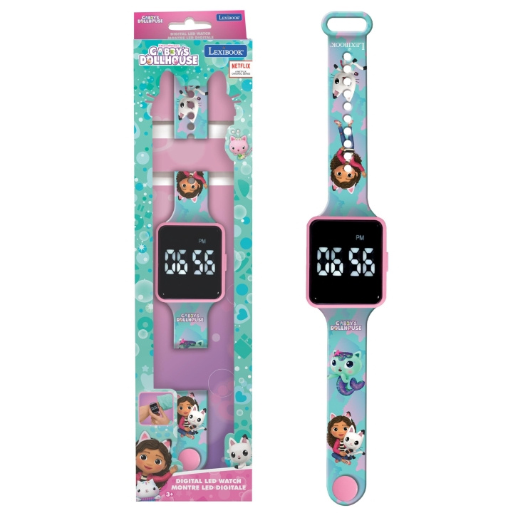 Lexibook Gabbys dockhus LED digitalklocka (DMW060GDH) i gruppen SPORT, FRITID & HOBBY / Accessoarer / Klockor hos TP E-commerce Nordic AB (D24564)