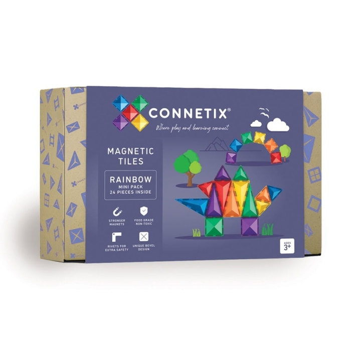Connetix Miniförpackning Rainbow 24 delar - (CT-R-00024-MI) i gruppen LEKSAKER, BARN- & BABYPRODUKTER / Leksaker / Lekset hos TP E-commerce Nordic AB (D24576)