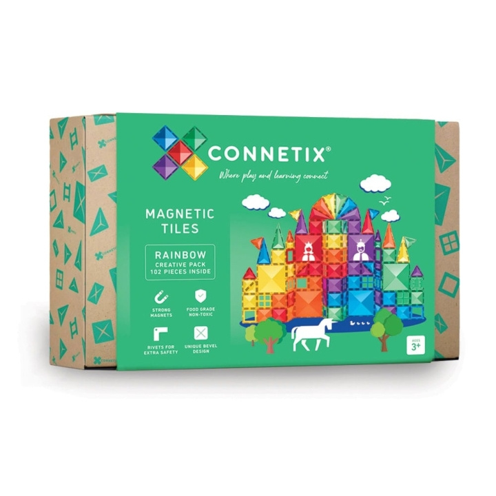 Connetix Rainbow Creative Pack 102 Pieces - (CT-R-00102-CR) i gruppen LEKSAKER, BARN- & BABYPRODUKTER / Leksaker / Lekset hos TP E-commerce Nordic AB (D24579)