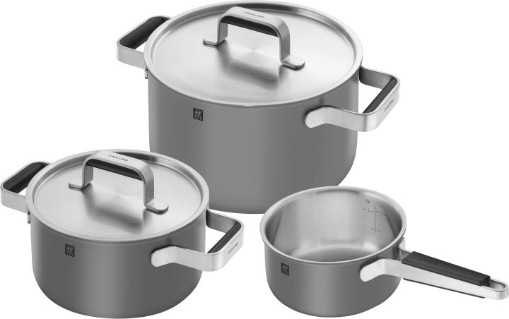 Zwilling Pure Kastrull- och stekpannset - Grå - 3 delar i gruppen HEM, HUSHÅLL & TRÄDGÅRD / Köksredskap / Stekpannor hos TP E-commerce Nordic AB (D24613)