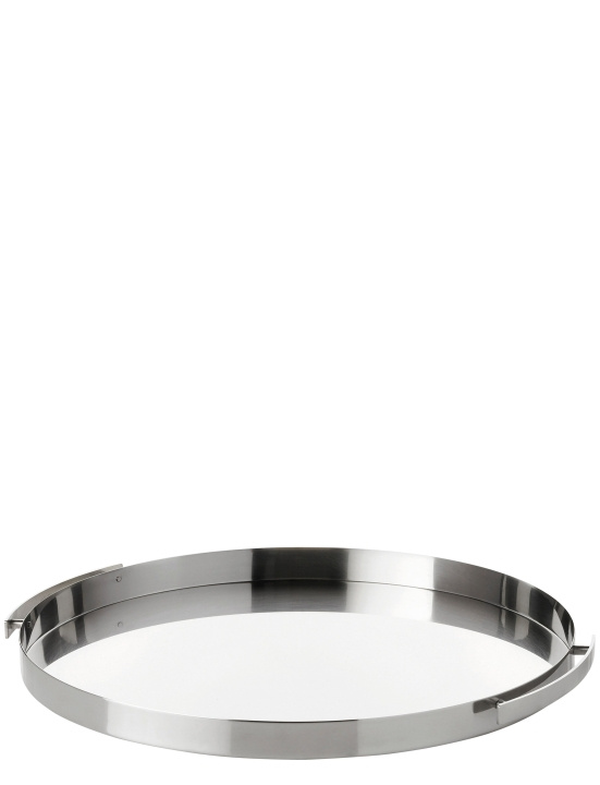 Stelton Arne Jacobsen Cylinda Serving Tray Ø33.5 cm (Steel) i gruppen HEM, HUSHÅLL & TRÄDGÅRD / Köksredskap / Övriga köksredskap hos TP E-commerce Nordic AB (D24653)