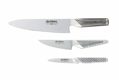 GLOBAL Knivset - 3 delar G-2, GS-1, GSF-15 i gruppen HEM, HUSHÅLL & TRÄDGÅRD / Köksredskap / Köksknivar & Knivslipar hos TP E-commerce Nordic AB (D24674)
