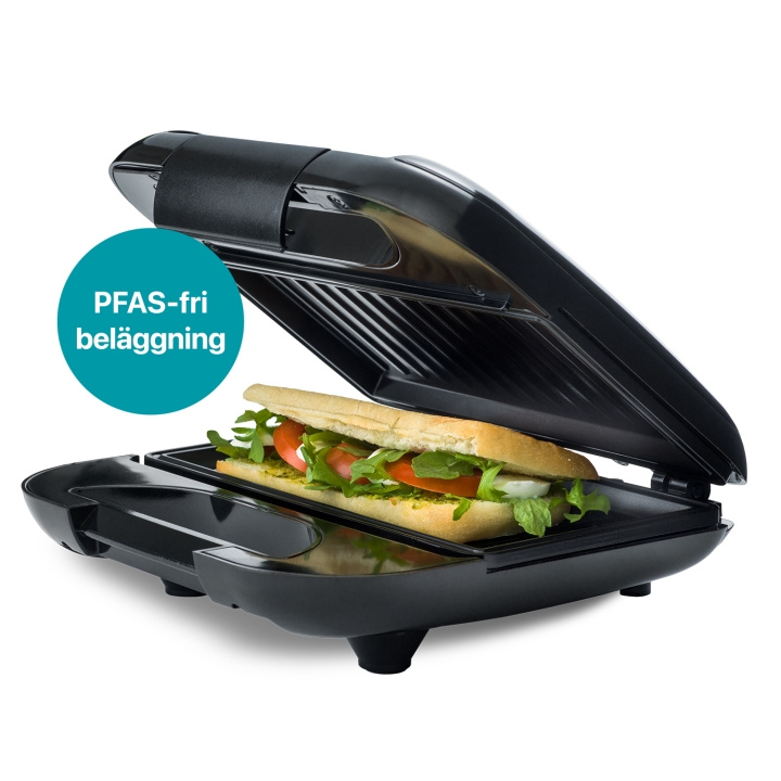 Champion Smörgåsgrill Multi Health 22x12cm 750W SG400 Svart i gruppen HEM, HUSHÅLL & TRÄDGÅRD / Hushållsmaskiner / Brödrostar & Bordsgrillar / Bordsgrillar & Raclette hos TP E-commerce Nordic AB (D24732)