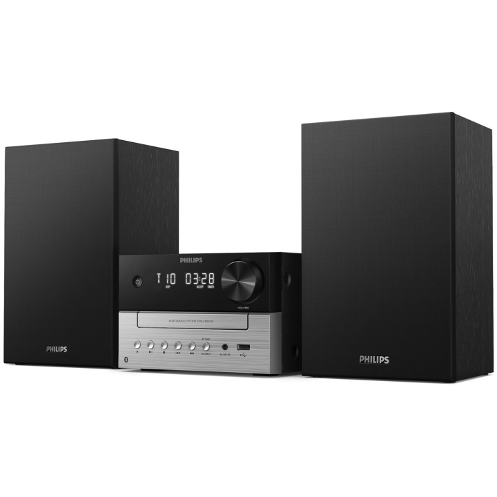 Philips Musik-anläggning Radio CD USB Bluetooth TAM3205MKII/12 Svart/Silver i gruppen HEMELEKTRONIK / Ljud & Bild / Hemmabio, HiFi & Bärbart / Kompaktstereo & Skivspelare hos TP E-commerce Nordic AB (D24740)