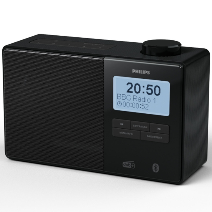 Philips Radio DAB+/FM Bluetooth TAR5600/10 Svart i gruppen HEMELEKTRONIK / Ljud & Bild / Hemmabio, HiFi & Bärbart / Radio & Väckarklockor / Radio hos TP E-commerce Nordic AB (D24743)