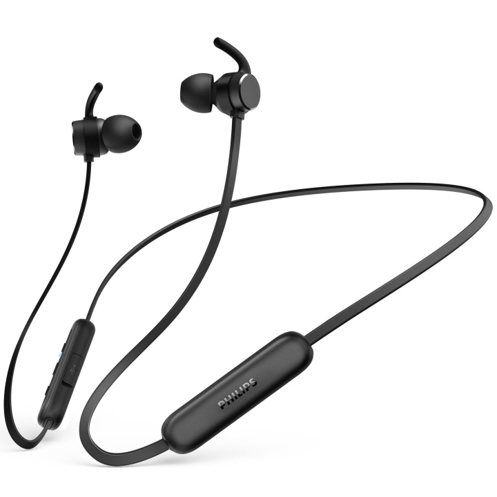 Philips Hörlurar In-Ear Nack-band IPX5 Svart i gruppen HEMELEKTRONIK / Ljud & Bild / Hörlurar & Tillbehör / Hörlurar hos TP E-commerce Nordic AB (D24748)