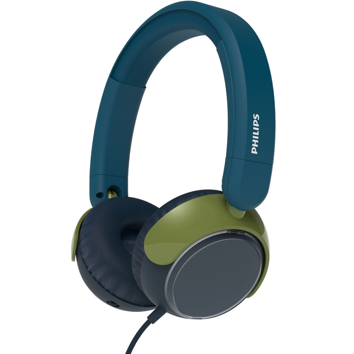 Philips Hörlurar On-Ear Barn Volymbegränsning 85dB Kabel Blågrön kristall i gruppen HEMELEKTRONIK / Ljud & Bild / Hörlurar & Tillbehör / Hörlurar hos TP E-commerce Nordic AB (D24749)