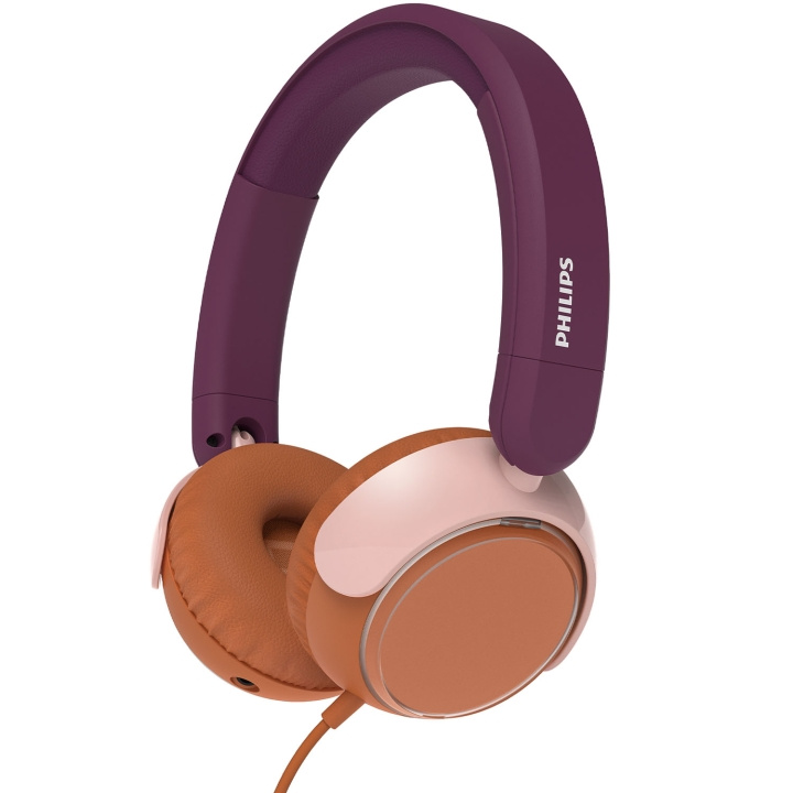 Philips Hörlurar On-Ear Barn Volymbegränsning 85dB Kabel Magentalila i gruppen HEMELEKTRONIK / Ljud & Bild / Hörlurar & Tillbehör / Hörlurar hos TP E-commerce Nordic AB (D24750)