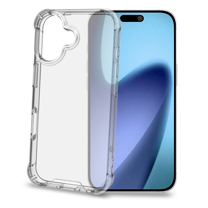 Celly Armor Stöttåligt skal iPhone 17 Transparent i gruppen SMARTPHONE & SURFPLATTOR / Mobilskydd / Apple / iPhone 17 hos TP E-commerce Nordic AB (D24759)