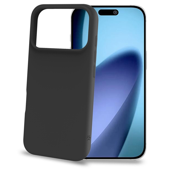 Celly Cromo Soft rubber case iPhone 17 Pro Svart i gruppen SMARTPHONE & SURFPLATTOR / Mobilskydd / Apple / iPhone 17 hos TP E-commerce Nordic AB (D24763)