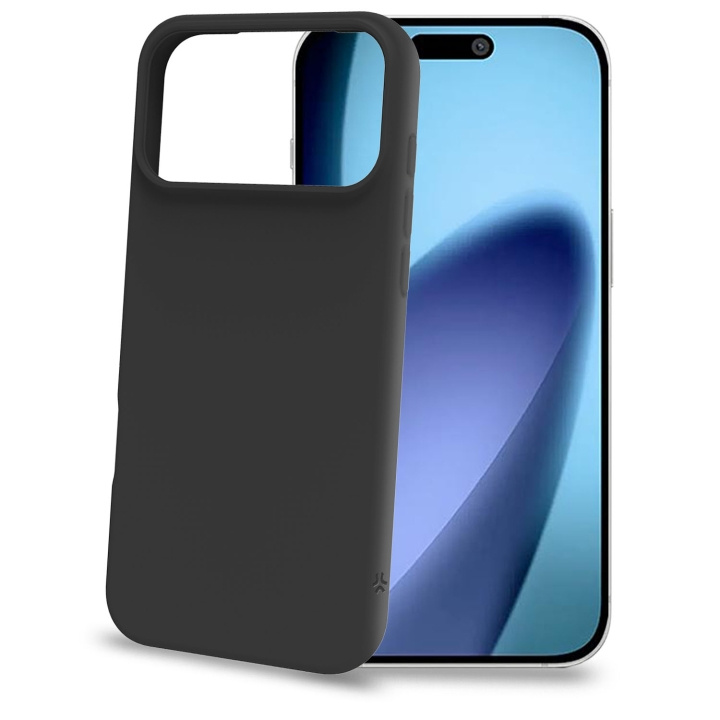 Celly Cromo Soft rubber case iPhone 17 Pro Max Svart i gruppen SMARTPHONE & SURFPLATTOR / Mobilskydd / Apple / iPhone 17 hos TP E-commerce Nordic AB (D24764)