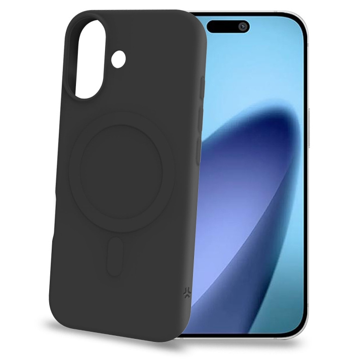 Celly Cromomag Soft rubber case MagSafe-kompatibelt iPhone 17 Svart i gruppen SMARTPHONE & SURFPLATTOR / Mobilskydd / Apple / iPhone 17 hos TP E-commerce Nordic AB (D24766)