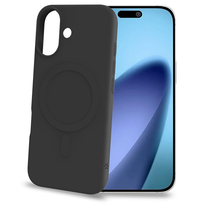 Celly Cromomag Soft rubber case MagSafe-kompatibelt iPhone 17 Pro Svart i gruppen SMARTPHONE & SURFPLATTOR / Mobilskydd / Apple / iPhone 17 hos TP E-commerce Nordic AB (D24767)
