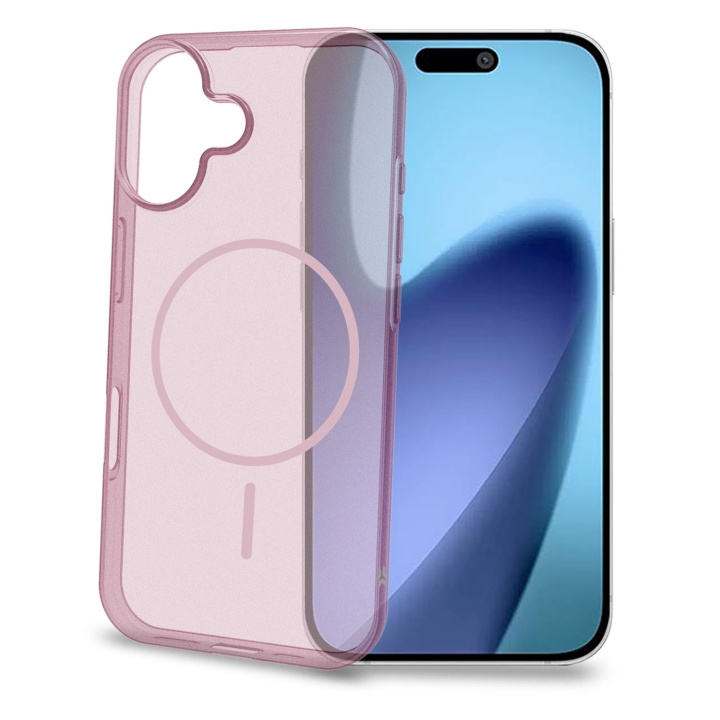 Celly Magsand MagSafe-kompatibelt skal iPhone 17 Rosa i gruppen SMARTPHONE & SURFPLATTOR / Mobilskydd / Apple / iPhone 17 hos TP E-commerce Nordic AB (D24773)