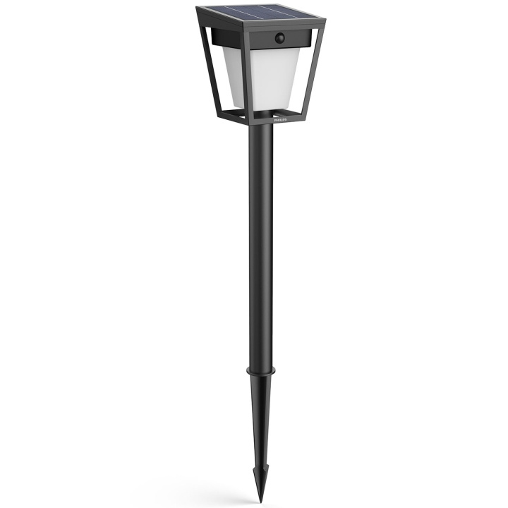Philips Nissa Piedestal Solcell LED 250/20lm Svart i gruppen HEM, HUSHÅLL & TRÄDGÅRD / El & Belysning / Utomhusbelysning / Solcellsbelysning hos TP E-commerce Nordic AB (D24806)