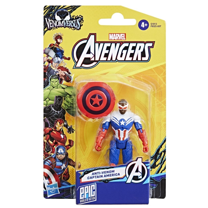 Marvel Avengers 4 Inch Venom Captain America i gruppen LEKSAKER, BARN- & BABYPRODUKTER / Leksaker / Figurer, Miniatyrer & tillbehör hos TP E-commerce Nordic AB (D24867)