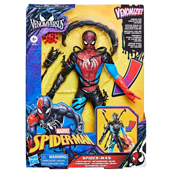 Marvel Spider-Man 11 Inch Venomversus Spider-Man Liquid Shifter i gruppen LEKSAKER, BARN- & BABYPRODUKTER / Leksaker / Figurer, Miniatyrer & tillbehör hos TP E-commerce Nordic AB (D24882)