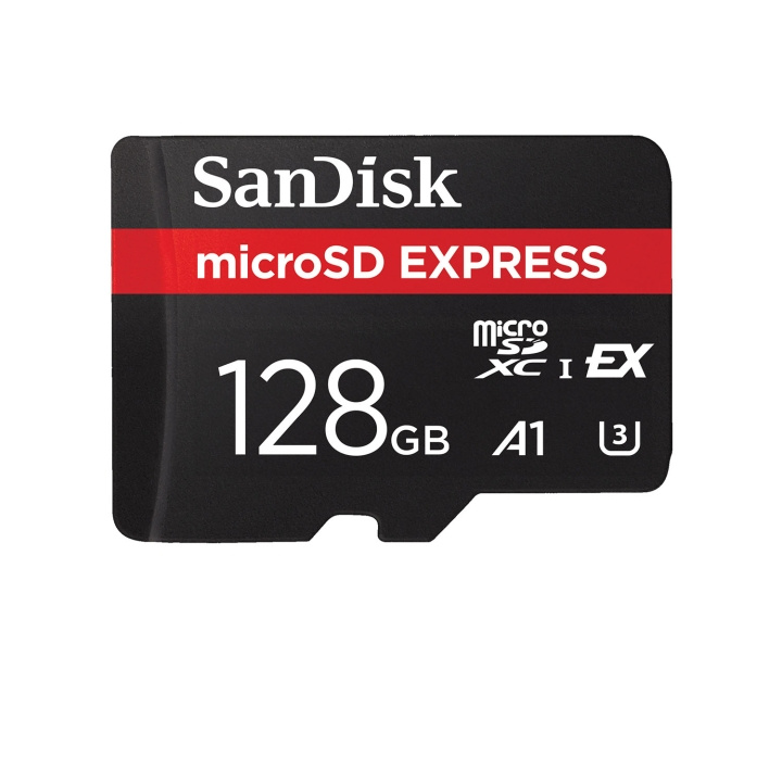 SanDisk Microsd Card Express 880MB/s U3 C10 128GB i gruppen HEMELEKTRONIK / Lagringsmedia / Minneskort / SD/SDHC/SDXC hos TP E-commerce Nordic AB (D24887)
