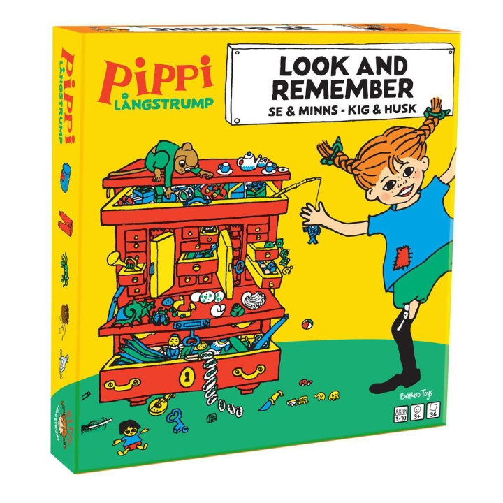 ASTRID LINDGREN Spel Look And Remember i gruppen LEKSAKER, BARN- & BABYPRODUKTER / Spel / Sällskapsspel hos TP E-commerce Nordic AB (D24892)