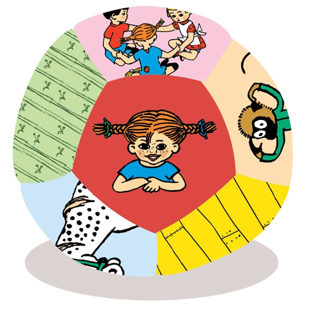 ASTRID LINDGREN Soft Ball Pippi i gruppen LEKSAKER, BARN- & BABYPRODUKTER / Uteleksaker / Sport & Spel hos TP E-commerce Nordic AB (D24896)