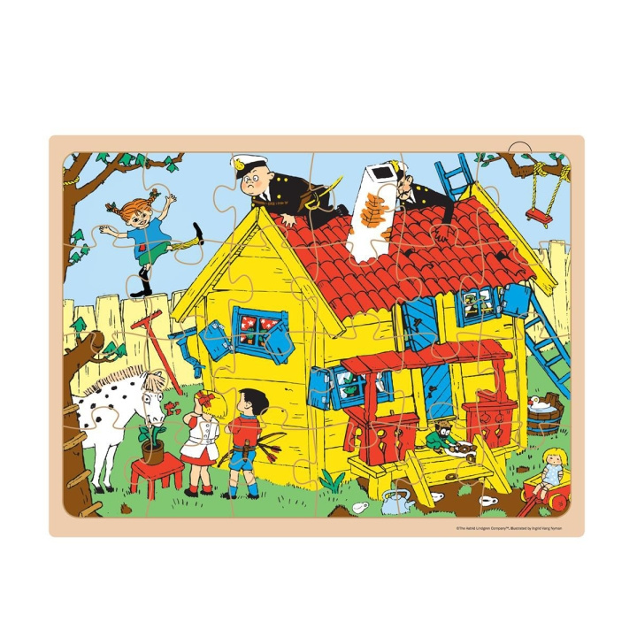 ASTRID LINDGREN Pussel 24 Pcs Wooden Framed Puzzle i gruppen LEKSAKER, BARN- & BABYPRODUKTER / Leksaker / Barnpussel hos TP E-commerce Nordic AB (D24899)