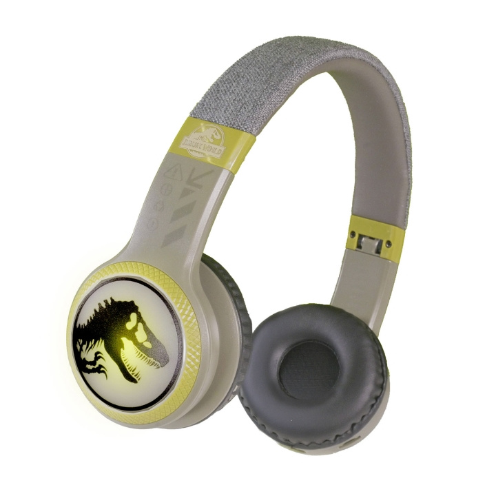 Jurassic World Hörlurar T-rex Trådlös LED On-Ear i gruppen HEMELEKTRONIK / Ljud & Bild / Hörlurar & Tillbehör / Hörlurar hos TP E-commerce Nordic AB (D24900)