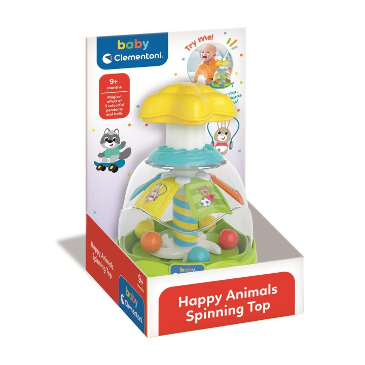 Clementoni Animal Spinny Top (2024) i gruppen LEKSAKER, BARN- & BABYPRODUKTER / Babyleksaker / Aktivitetsleksaker hos TP E-commerce Nordic AB (D24902)