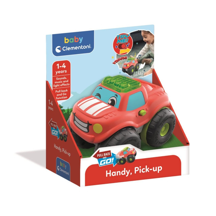 Clementoni Stunt Wheels Pullback Car Pick Up i gruppen LEKSAKER, BARN- & BABYPRODUKTER / Leksaker / Leksaksbilar & andra fordon hos TP E-commerce Nordic AB (D24904)