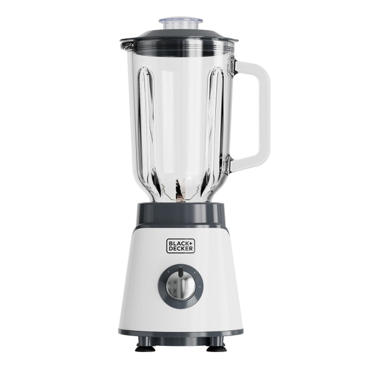 BLACK+DECKER Blender Jar Blender 1000W Vit i gruppen HEM, HUSHÅLL & TRÄDGÅRD / Hushållsmaskiner / Matberedare & Köksassistenter / Mixer & Blender hos TP E-commerce Nordic AB (D24910)