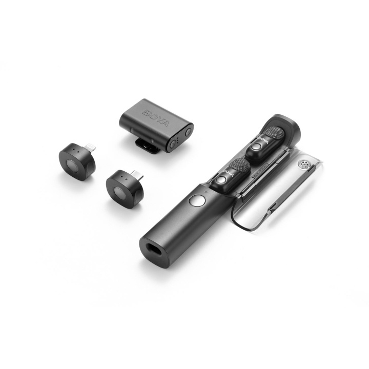 BOYA Mikrofon Transformbar Magic 02 - USB-C, 3.5mm, Lightning i gruppen HEMELEKTRONIK / Ljud & Bild / Handhållna mikrofoner hos TP E-commerce Nordic AB (D24938)