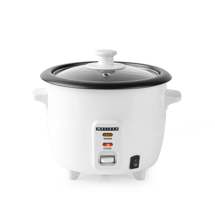 MELISSA Riskokare | 0,6 l | 300 W | Non stick-beläggning | Avtagbar skål | Ångkorg | Varmhållningsfunktion | Automatisk avstängning | Vit i gruppen HEM, HUSHÅLL & TRÄDGÅRD / Hushållsmaskiner / Ris & Äggkokare hos TP E-commerce Nordic AB (D24967)
