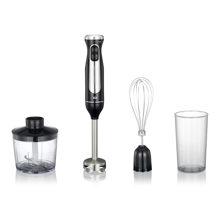 MELISSA Stavmixer med hackare visp kopp 600W Svart / Rostfritt stål i gruppen HEM, HUSHÅLL & TRÄDGÅRD / Hushållsmaskiner / Matberedare & Köksassistenter / Stavmixrar hos TP E-commerce Nordic AB (D25002)