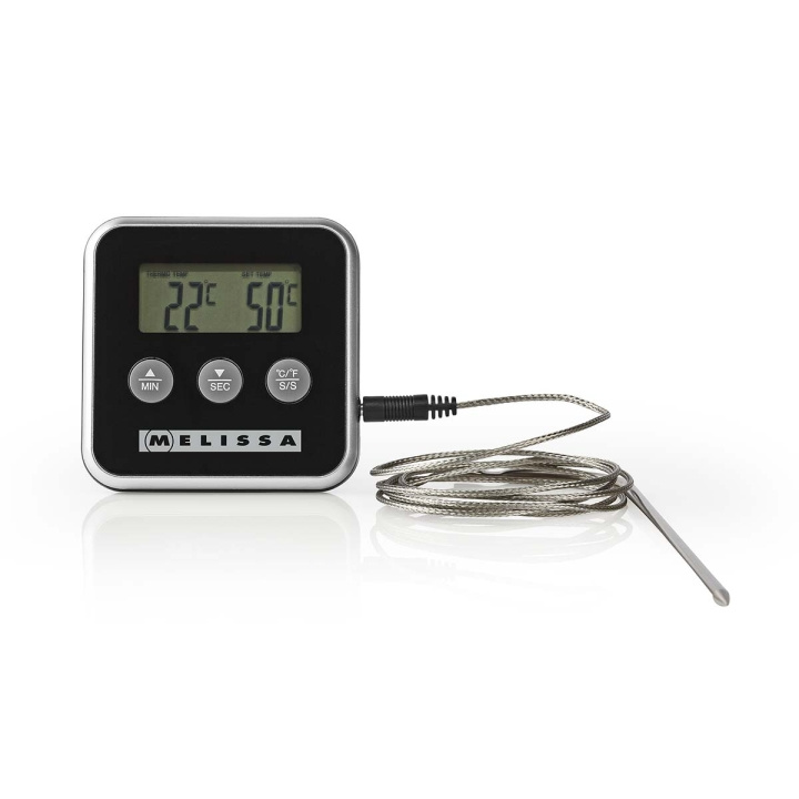 MELISSA Kötttermometer | upp till 250°C | Larmtimer | LCD-display i gruppen HEM, HUSHÅLL & TRÄDGÅRD / Köksredskap / Övriga köksredskap hos TP E-commerce Nordic AB (D25006)