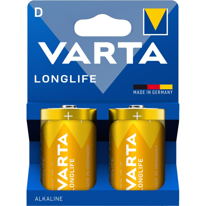 Varta Longlife D / LR20 Batteri 2-pack i gruppen HEMELEKTRONIK / Batterier & Laddare / Batterier hos TP E-commerce Nordic AB (D25022)
