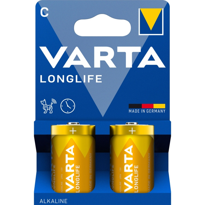 Varta Longlife C / LR14 Batteri 2-pack i gruppen HEMELEKTRONIK / Batterier & Laddare / Batterier hos TP E-commerce Nordic AB (D25023)