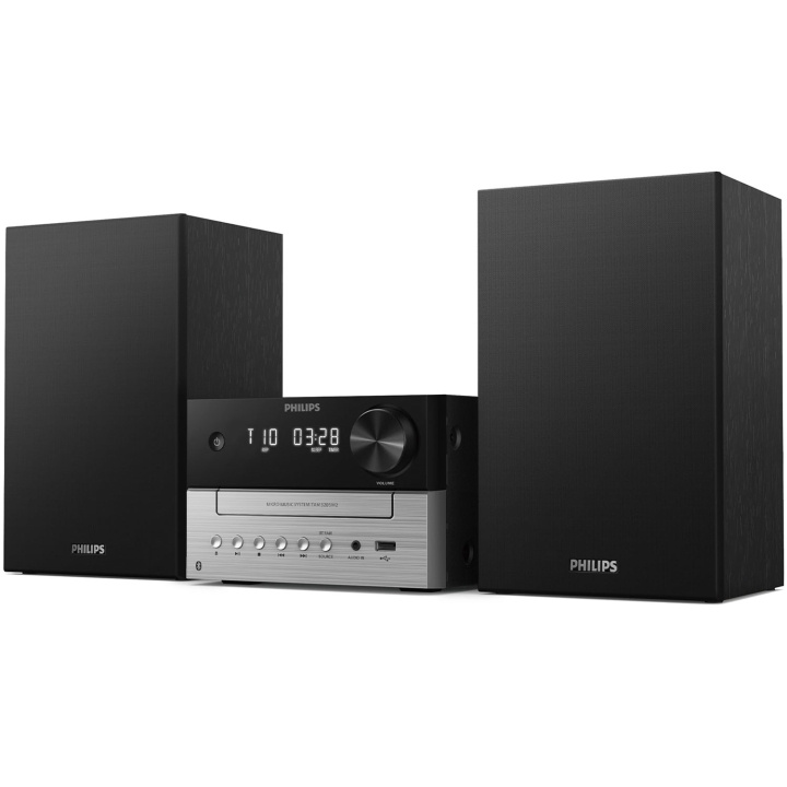 Philips Musik-anläggning Radio CD USB Bluetooth TAM3505MKII/12 Svart/Silver i gruppen HEMELEKTRONIK / Ljud & Bild / Hemmabio, HiFi & Bärbart / Radio & Väckarklockor / Radio hos TP E-commerce Nordic AB (D25028)